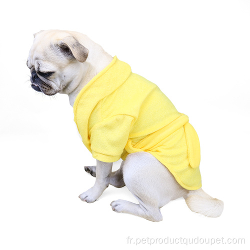 vente en gros tissu de serviette doux vêtements pour chiens super absorbants